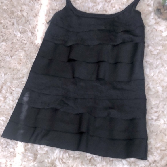 NY&C Black Ruffle Tank | XS - Picture 1 of 6